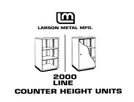 2000 Line Counter Height Units